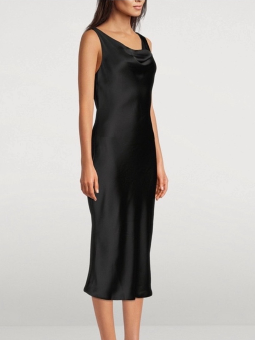 Norma Kamali Cowl Neck Midi Dress